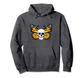 Monarch Butterfly Skull Antisocial Butterfly Hoodie - Graphic Print Unisex - T-Shirt, Sweatshirt, Hoodie
