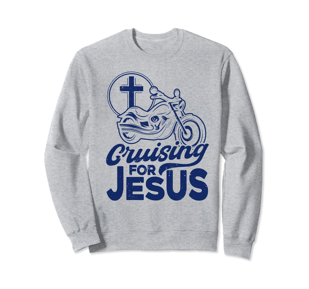 Christian Motorcycle Biker Sweatshirt - Minimalist Print Men Women - T-Shirt, Sweatshirt, Hoodie