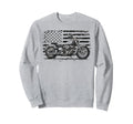 Us Flag Biker Riding Lover Sweatshirt - Casual Everyday Wear Unisex - T-Shirt, Sweatshirt, Hoodie