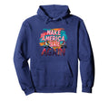 Funny Rollerskating Make America Hoodie - Casual Everyday Wear for Adults - T-Shirt, Sweatshirt, Hoodie