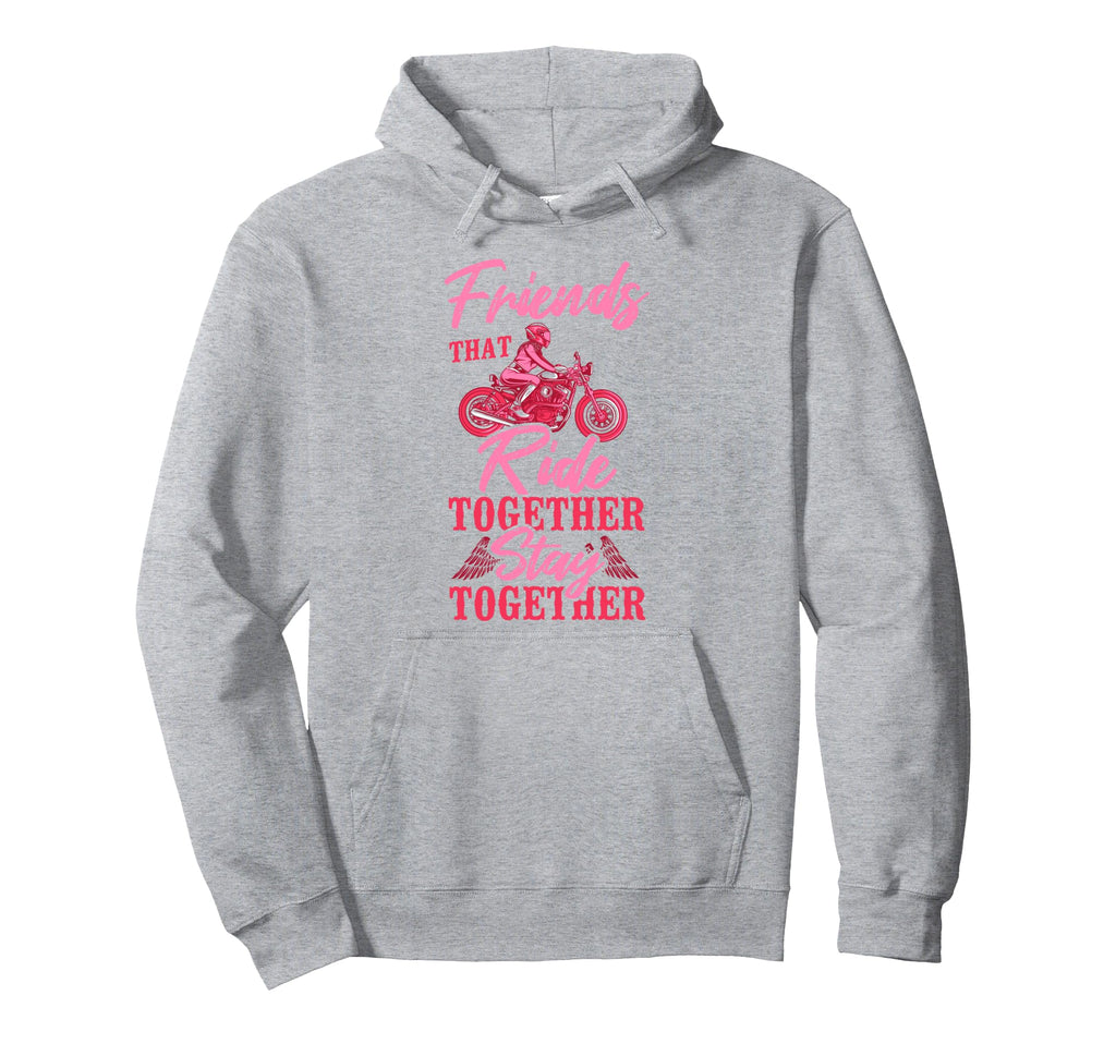 Motorcycle Biker Friends Buddies Besties Hoodie - Trendy Graphic Men Women - T-Shirt, Sweatshirt, Hoodie