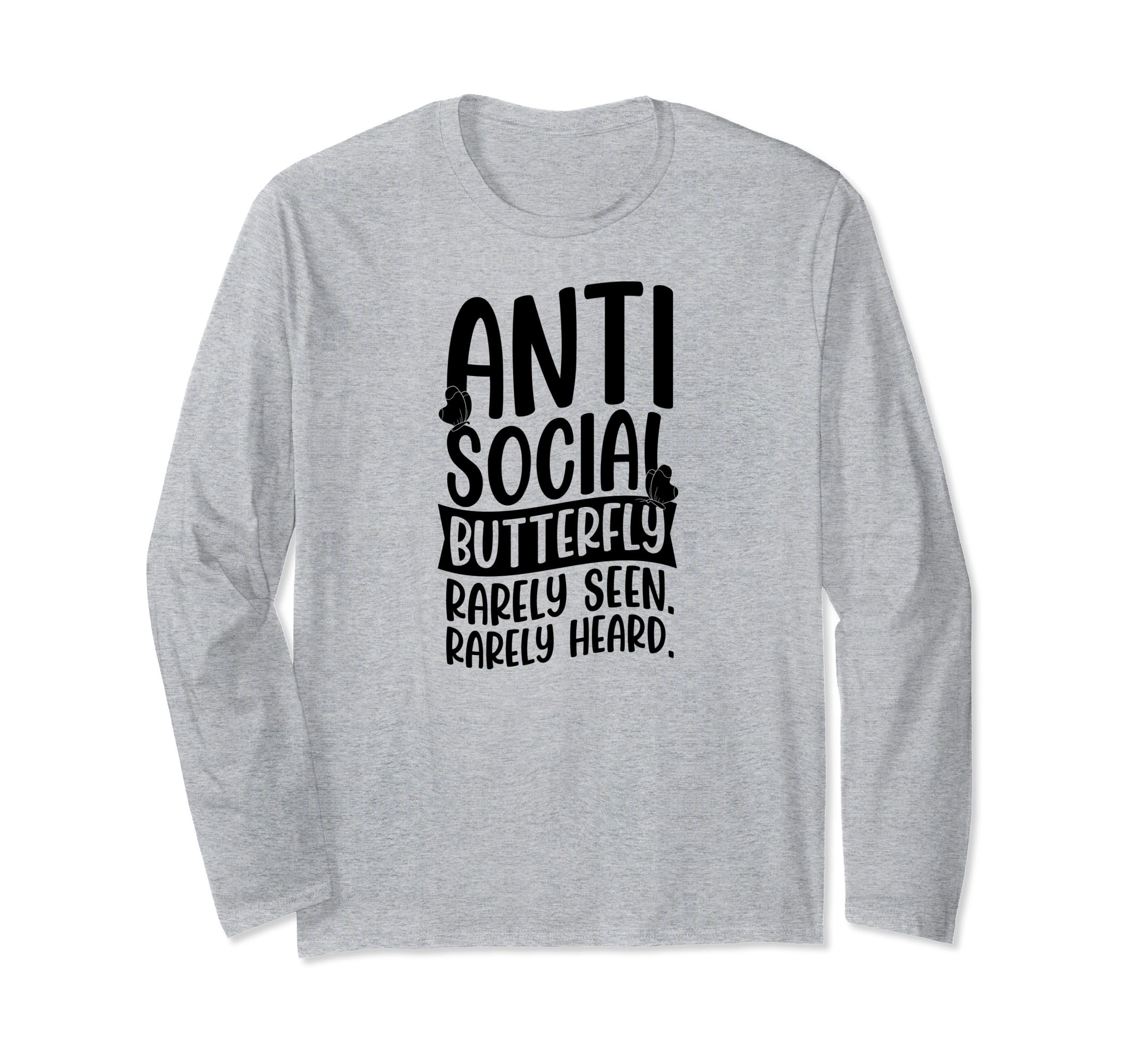 Antisocial Butterfly Rarely Seen T-Shirt - Custom Art Print for Adults - T-Shirt, Sweatshirt, Hoodie