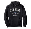 Key West Florida Fl American Flag Hoodie - Custom Art Print Men Women - T-Shirt, Sweatshirt, Hoodie
