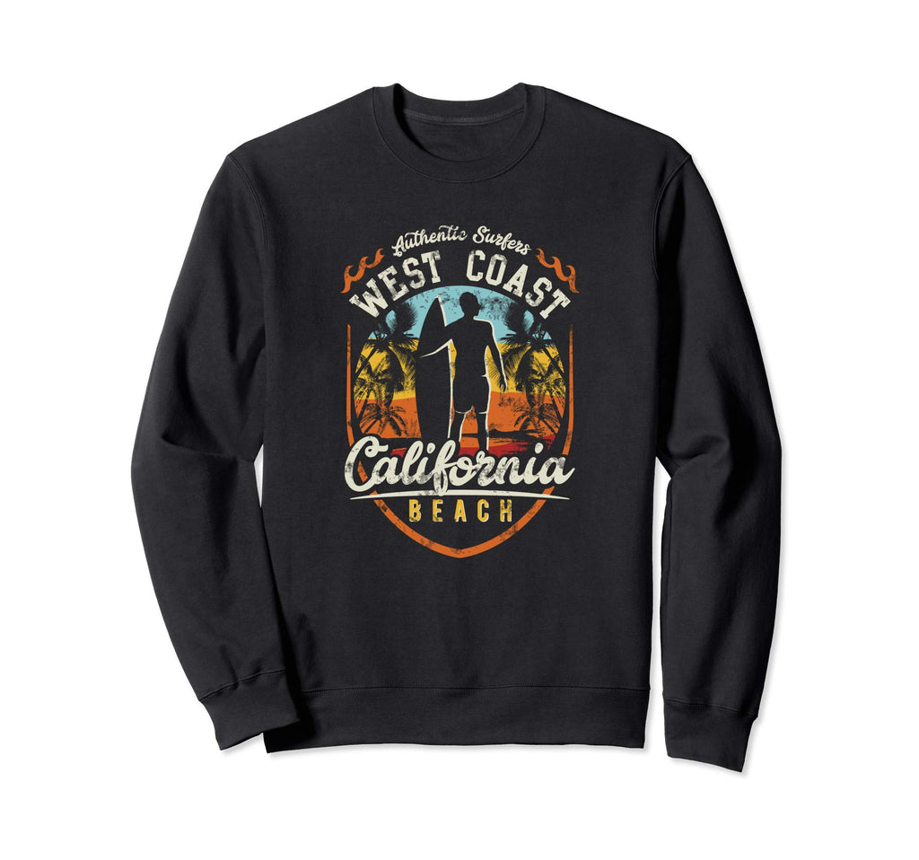 California Surfing West Coast Surf Sweatshirt - Novelty Apparel Unisex - T-Shirt, Sweatshirt, Hoodie