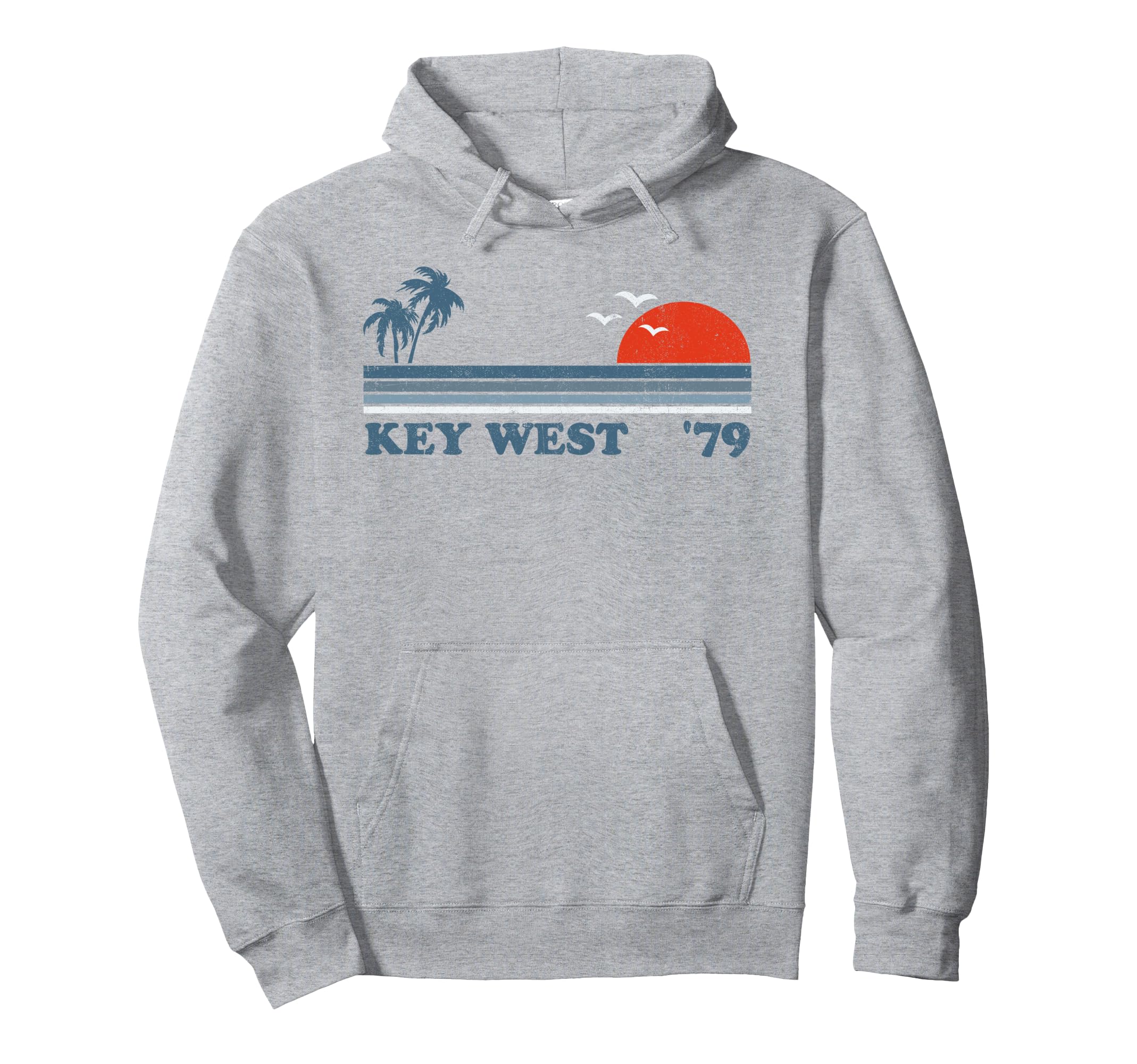 Key West Florida Beach Sunset Keys 70S Hoodie - Minimalist Print Unisex - T-Shirt, Sweatshirt, Hoodie