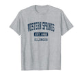 Western Springs Illinois Il Athletic T-Shirt - Graphic Print Men Women - T-Shirt, Sweatshirt, Hoodie