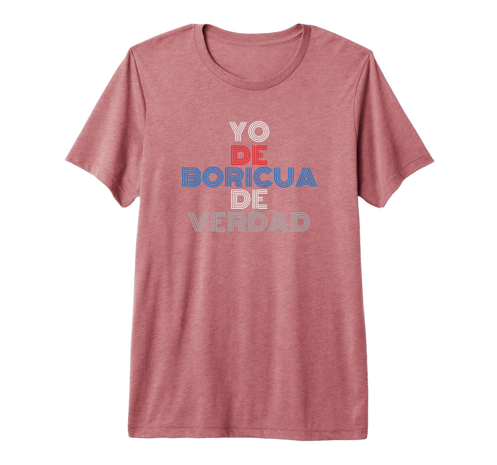 Yo De Boricua De Verdad True Puerto T-Shirt - Fun Novelty Design Unisex - T-Shirt, Sweatshirt, Hoodie