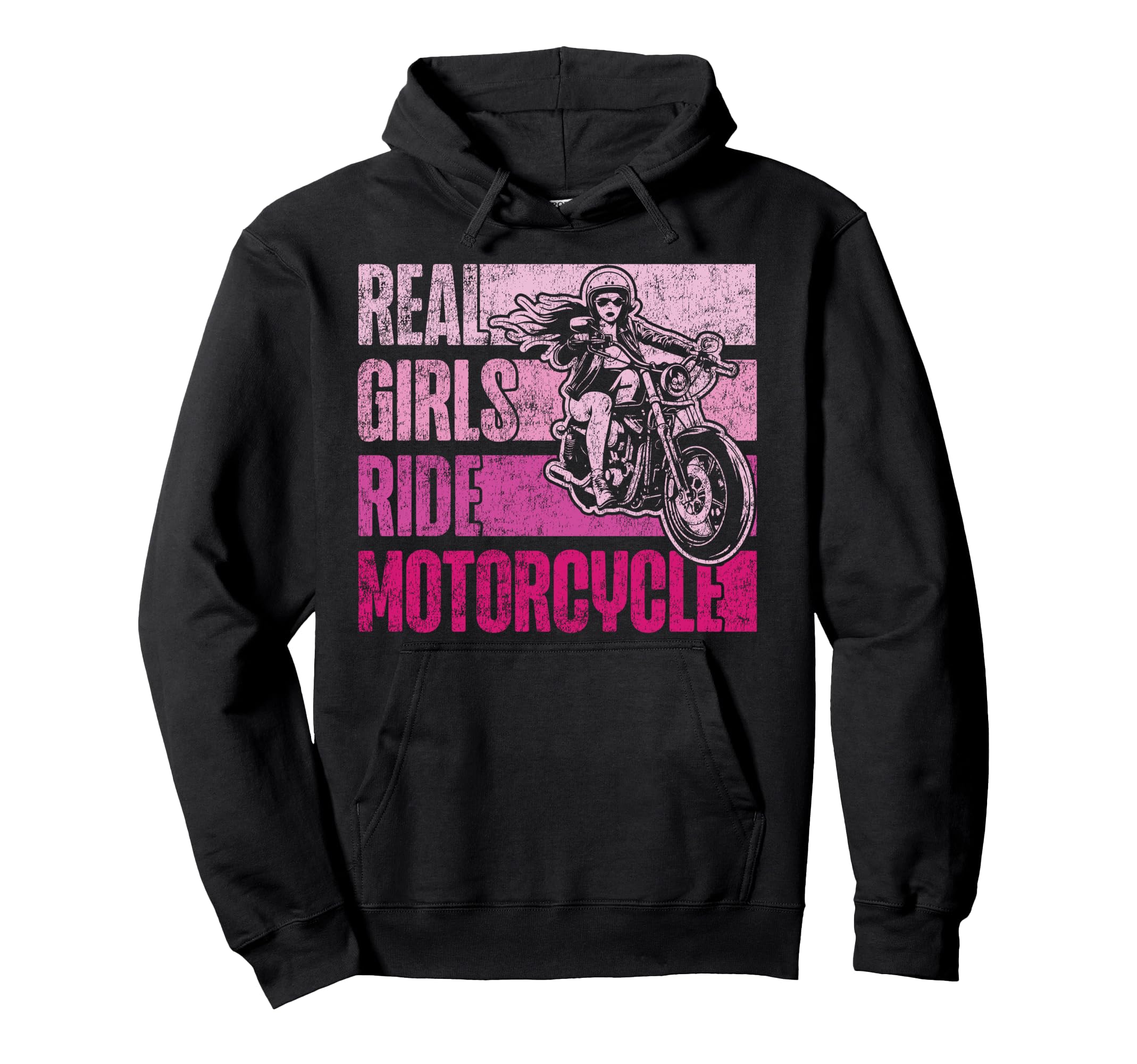Motorcycle Biker Real Ride Motorcycle Hoodie - Custom Art Print for Adults - T-Shirt, Sweatshirt, Hoodie