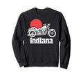 Indiana Motorcycle Sun Sweatshirt - Casual Everyday Wear Men Women - T-Shirt, Sweatshirt, Hoodie