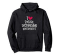 I Love Social Distancing Grunge Heart Hoodie - Custom Art Print Men Women - T-Shirt, Sweatshirt, Hoodie