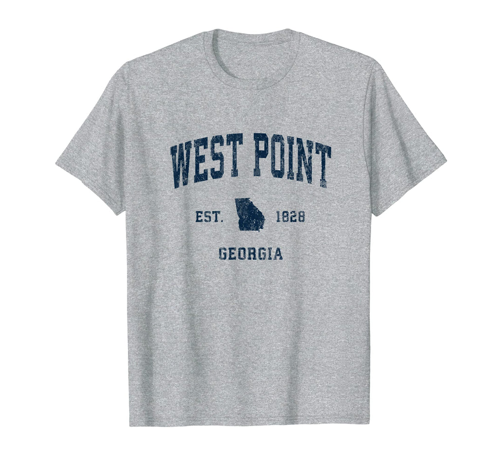 West Point Georgia Ga Athletic Navy T-Shirt - Aesthetic Graphic for Adults - T-Shirt, Sweatshirt, Hoodie