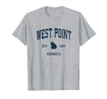 West Point Georgia Ga Athletic Navy T-Shirt - Aesthetic Graphic for Adults - T-Shirt, Sweatshirt, Hoodie