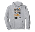 Christian Motorcycle Biker We Walk Faith Hoodie - Graphic Print for Adults - T-Shirt, Sweatshirt, Hoodie