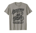 Rocketman Outlaw Biker Cafe Racer T-Shirt - Fun Novelty Design for Adults - T-Shirt, Sweatshirt, Hoodie
