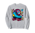 Roller Skate Disco Vibes Skating Sweatshirt - Casual Everyday Wear Unisex - T-Shirt, Sweatshirt, Hoodie