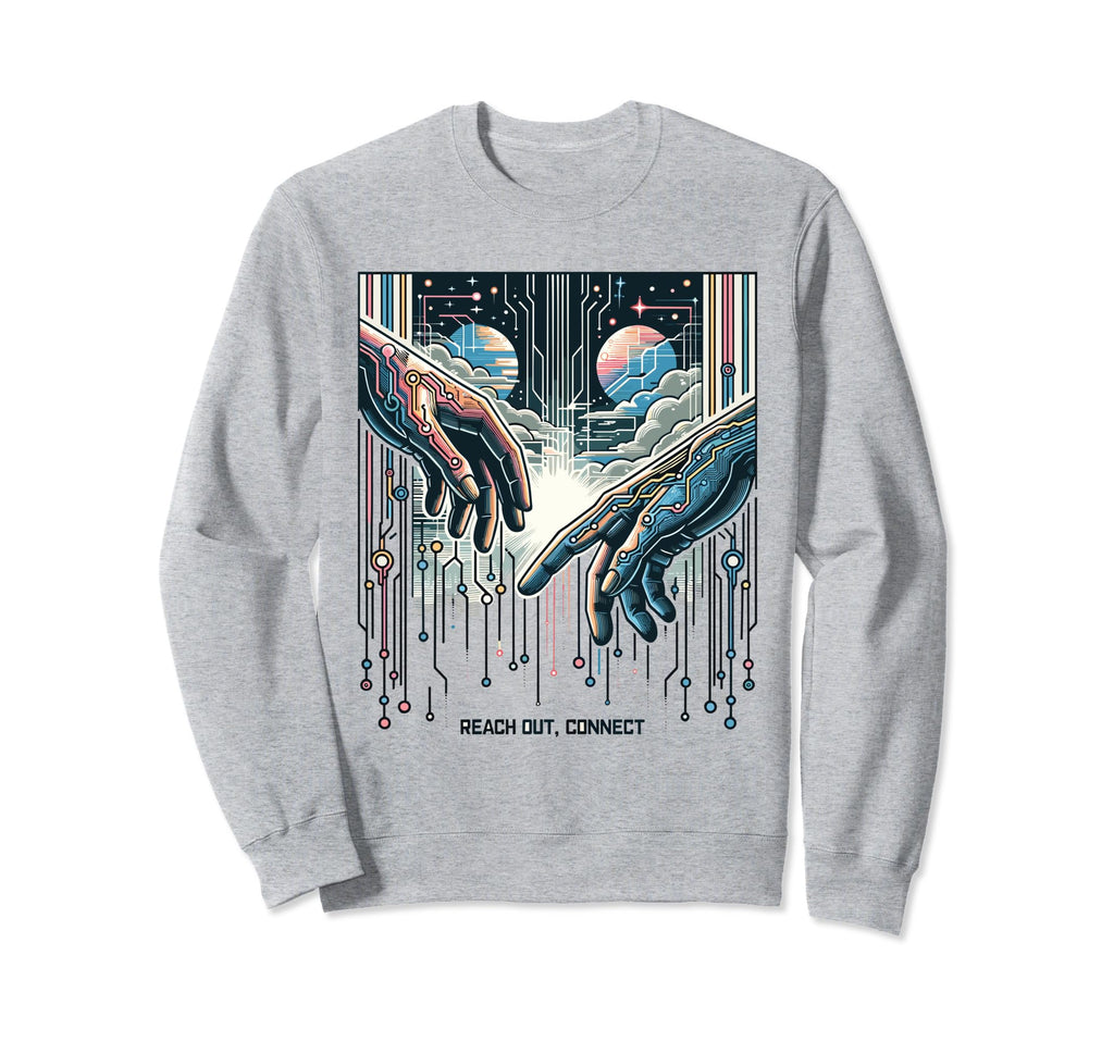 Reach Out Connect Mental Health Sweatshirt - Unique Graphic Unisex - T-Shirt, Sweatshirt, Hoodie