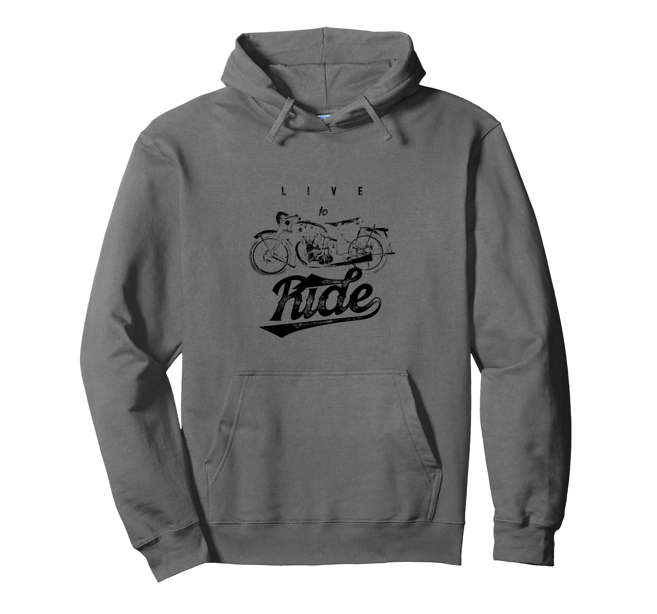 Snirt Live To Ride Motorcycle Biker Hoodie - Streetwear Style for Adults - T-Shirt, Sweatshirt, Hoodie