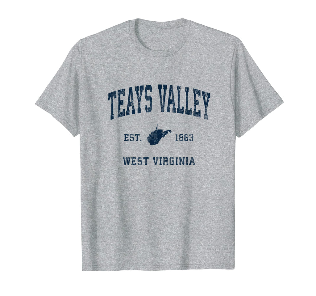 Teays Valley West Virginia Wv T-Shirt - Fun Novelty Design for Adults - T-Shirt, Sweatshirt, Hoodie