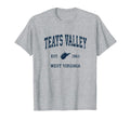 Teays Valley West Virginia Wv T-Shirt - Fun Novelty Design for Adults - T-Shirt, Sweatshirt, Hoodie