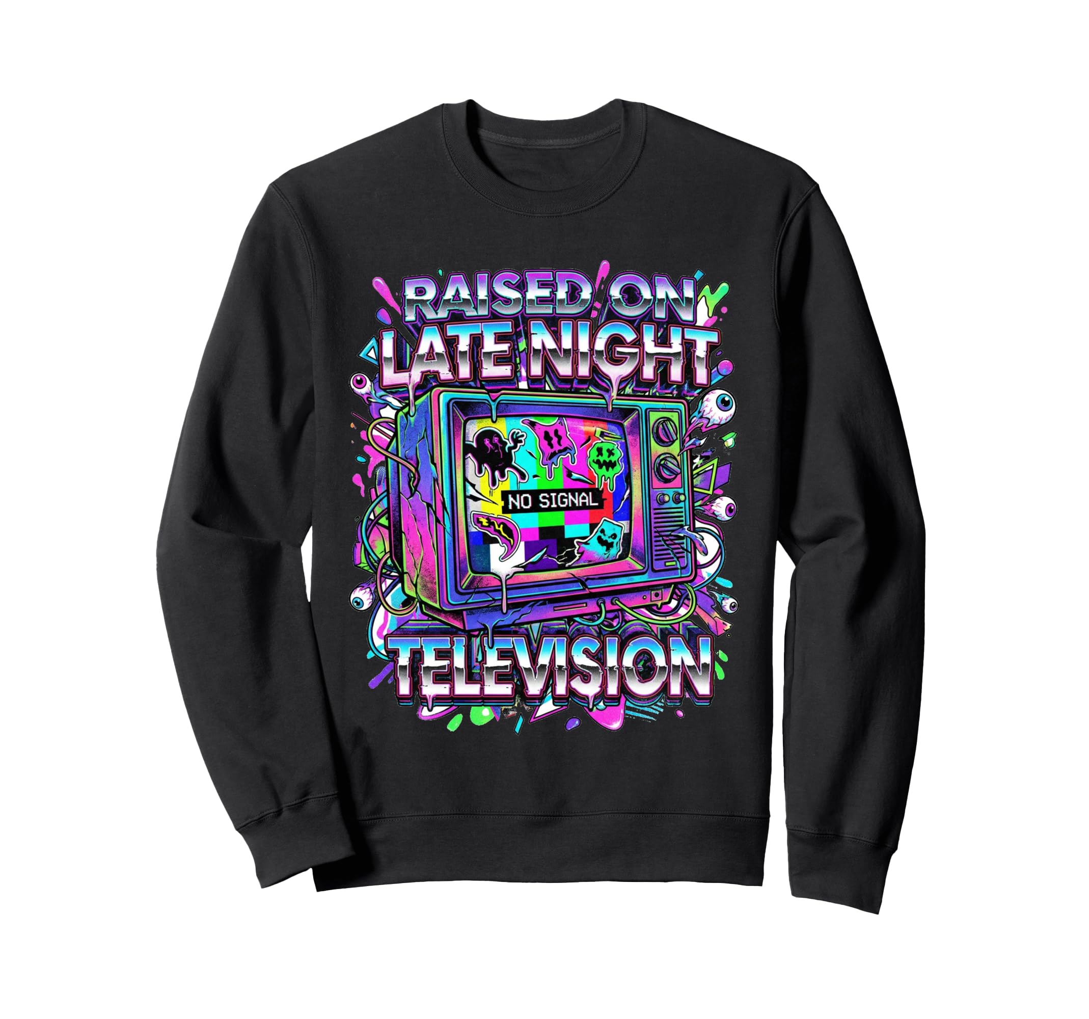 1980S Nostalgia Late Night Sweatshirt - Streetwear Style for Adults - T-Shirt, Sweatshirt, Hoodie