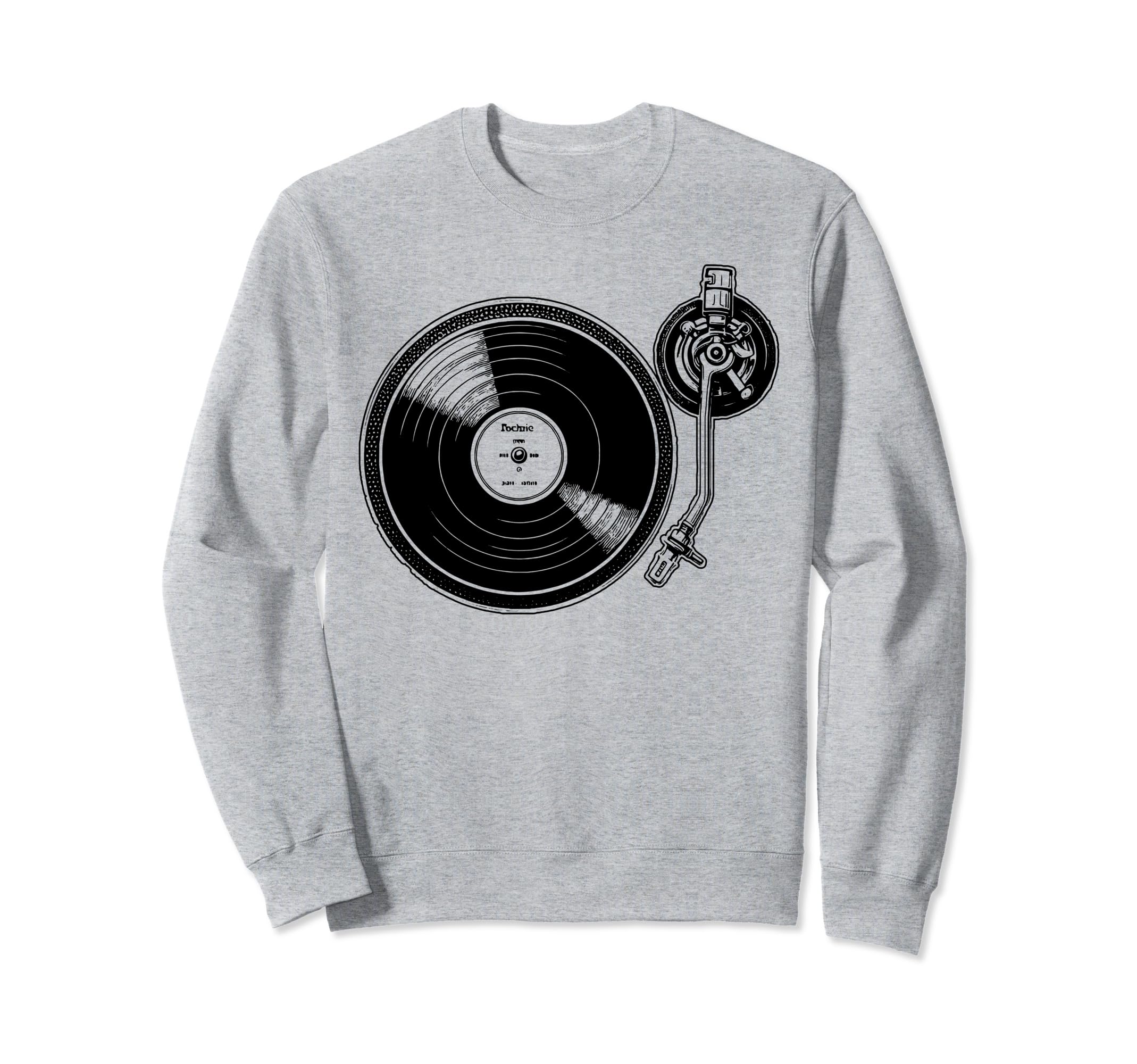 Turntable Vinyl Records Music Lp Dj Sweatshirt - Novelty Apparel for Adults - T-Shirt, Sweatshirt, Hoodie