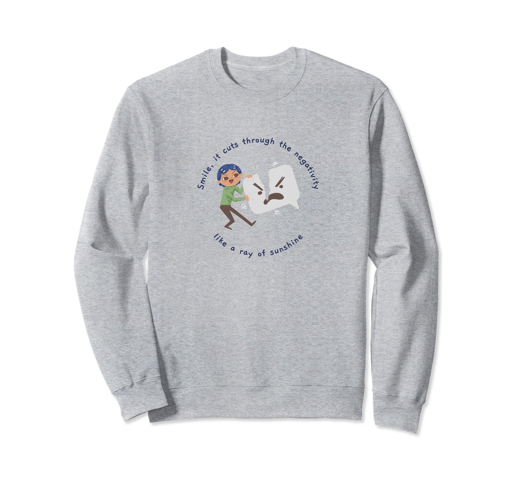 Mental Health Smile Sweatshirt - Graphic Print Unisex - T-Shirt, Sweatshirt, Hoodie