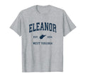 Eleanor West Virginia Wv Athletic T-Shirt - Custom Art Print Men Women - T-Shirt, Sweatshirt, Hoodie
