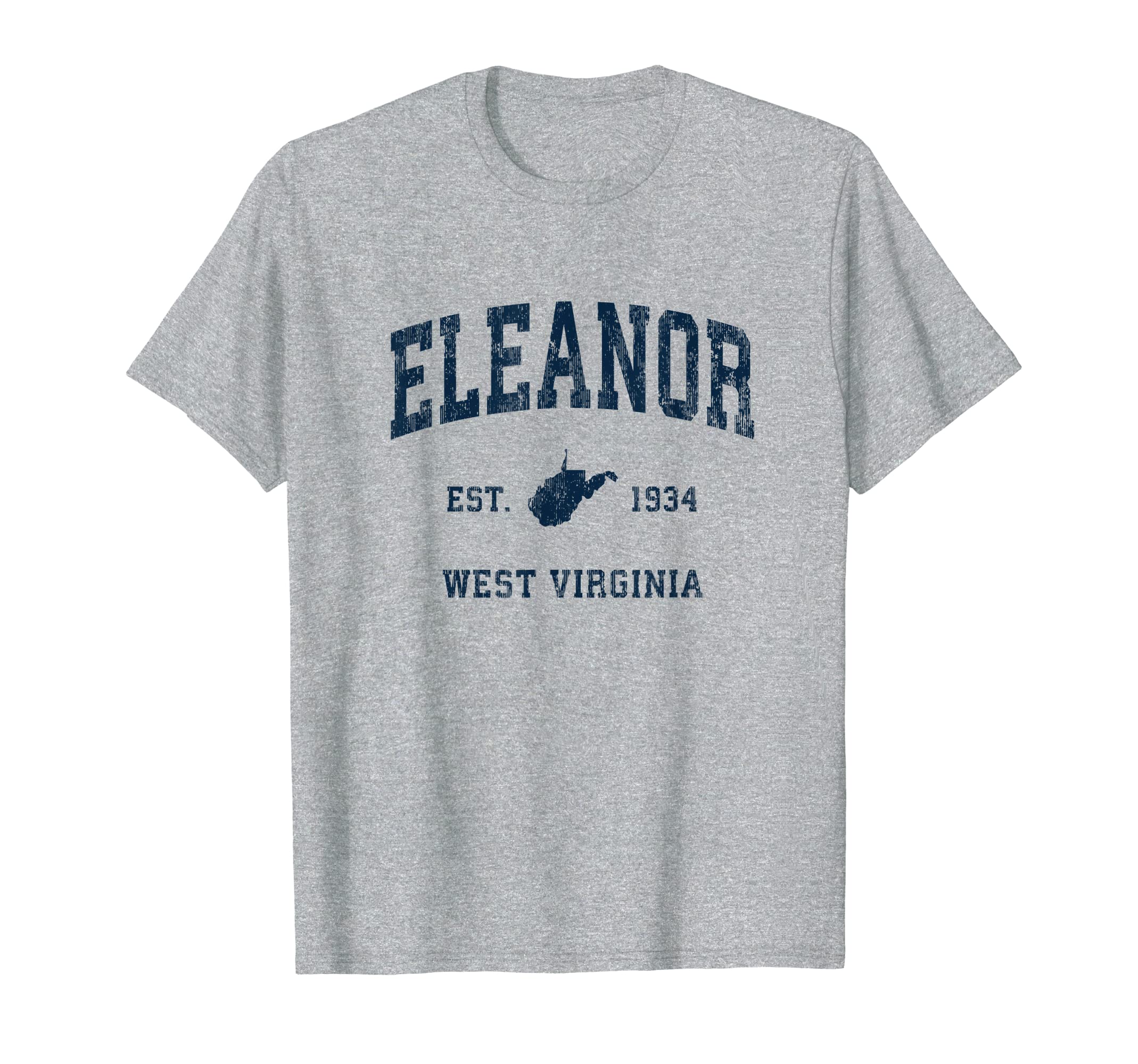 Eleanor West Virginia Wv Athletic T-Shirt - Custom Art Print Men Women - T-Shirt, Sweatshirt, Hoodie