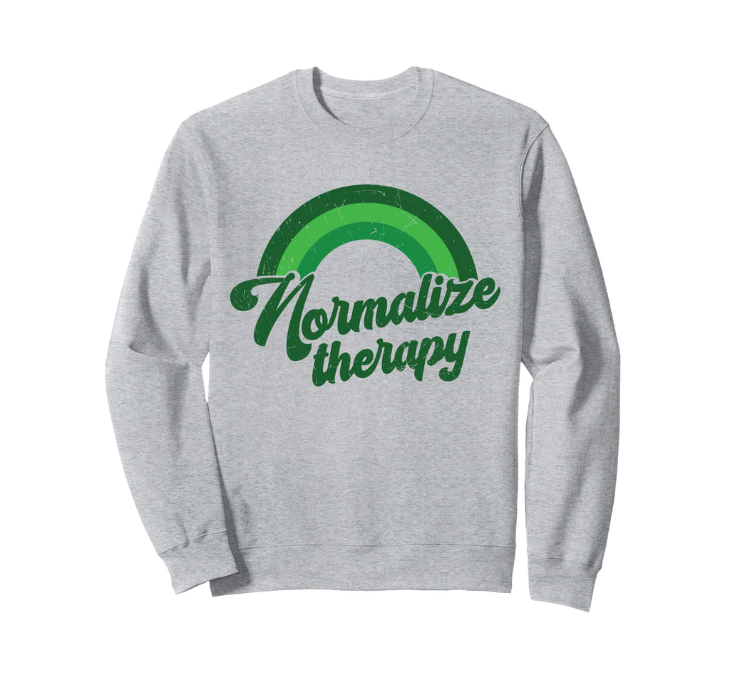 Green Rainbow Mental Health Sweatshirt - Casual Everyday Wear Unisex - T-Shirt, Sweatshirt, Hoodie