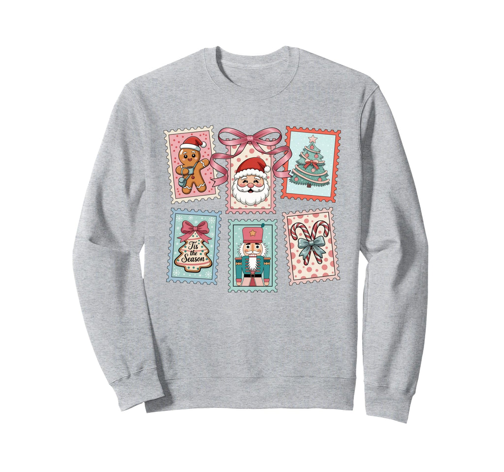 Stamp Holiday Postage Art Sweatshirt - Novelty Apparel Men Women - T-Shirt, Sweatshirt, Hoodie