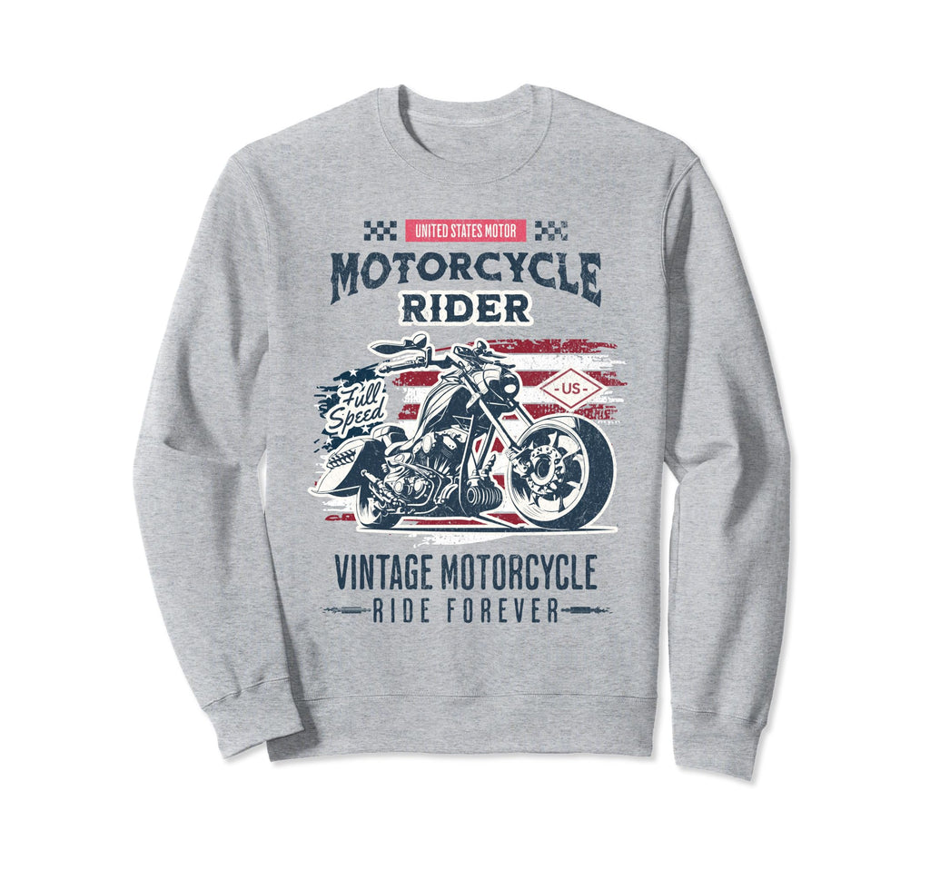 Mens Usa Rider Artwork Motorcycle Sweatshirt - Streetwear Style for Adults - T-Shirt, Sweatshirt, Hoodie