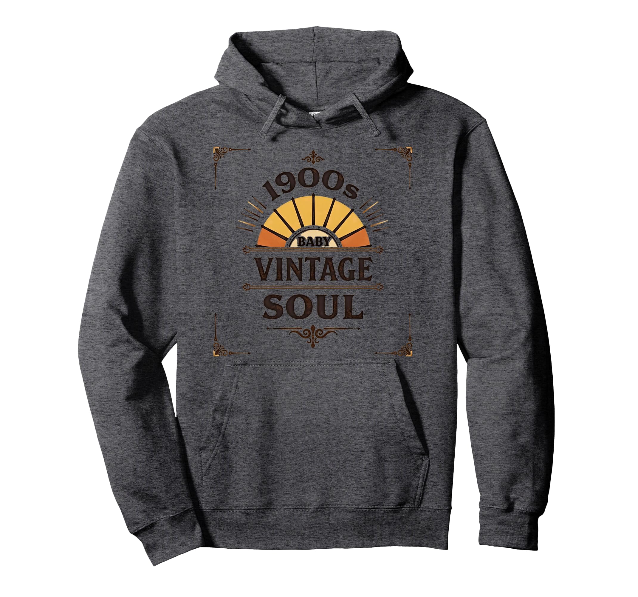 1900S Soul Typography Hoodie - Minimalist Print Unisex - T-Shirt, Sweatshirt, Hoodie