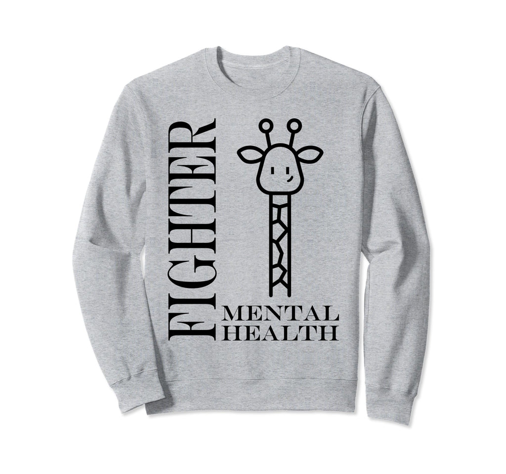 Warrior Brain Illness Animal Fighter Sweatshirt - Streetwear Style Unisex - T-Shirt, Sweatshirt, Hoodie
