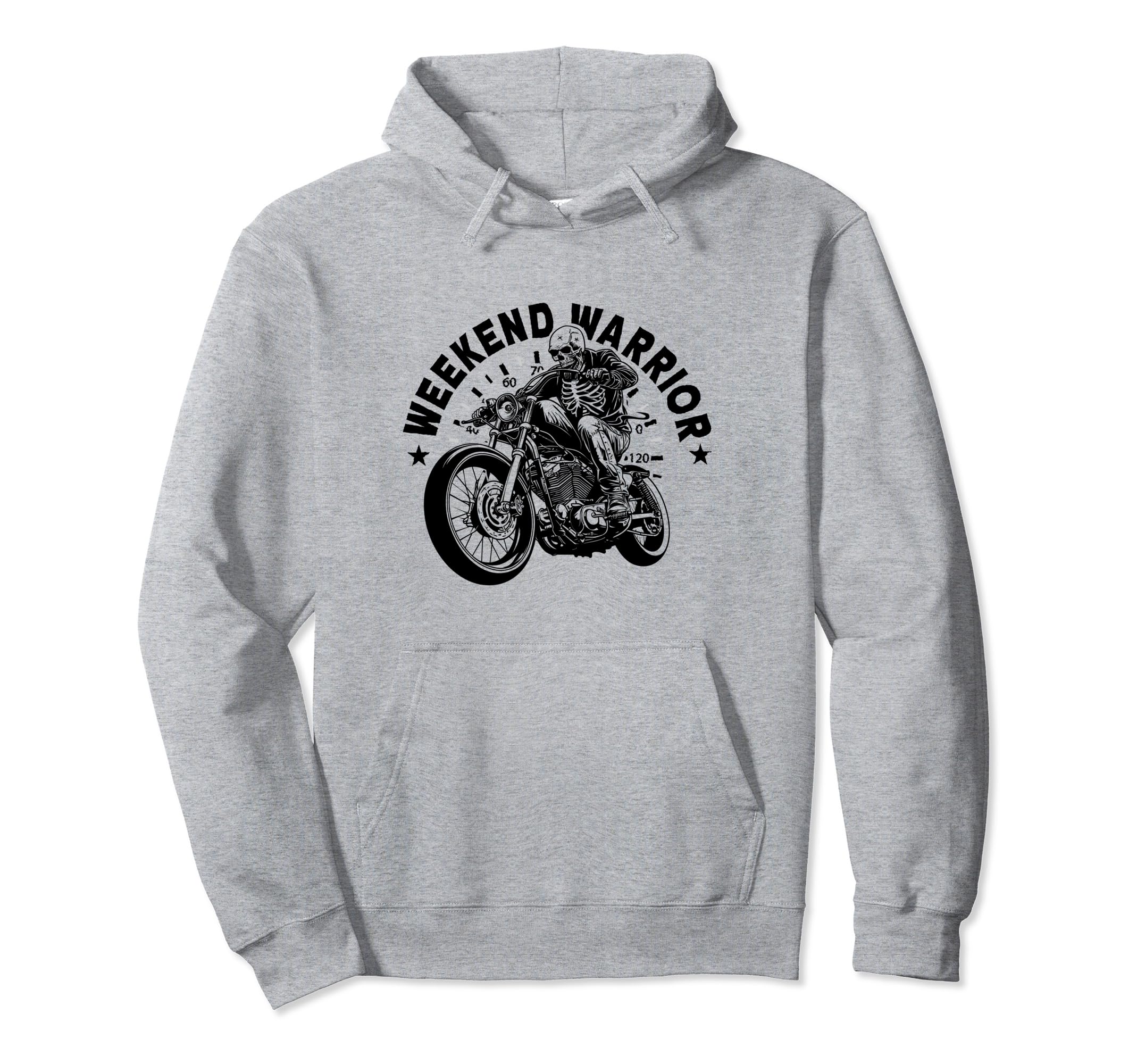Motorcycle Rider Bike Skeleton Hoodie - Fun Novelty Design for Adults - T-Shirt, Sweatshirt, Hoodie