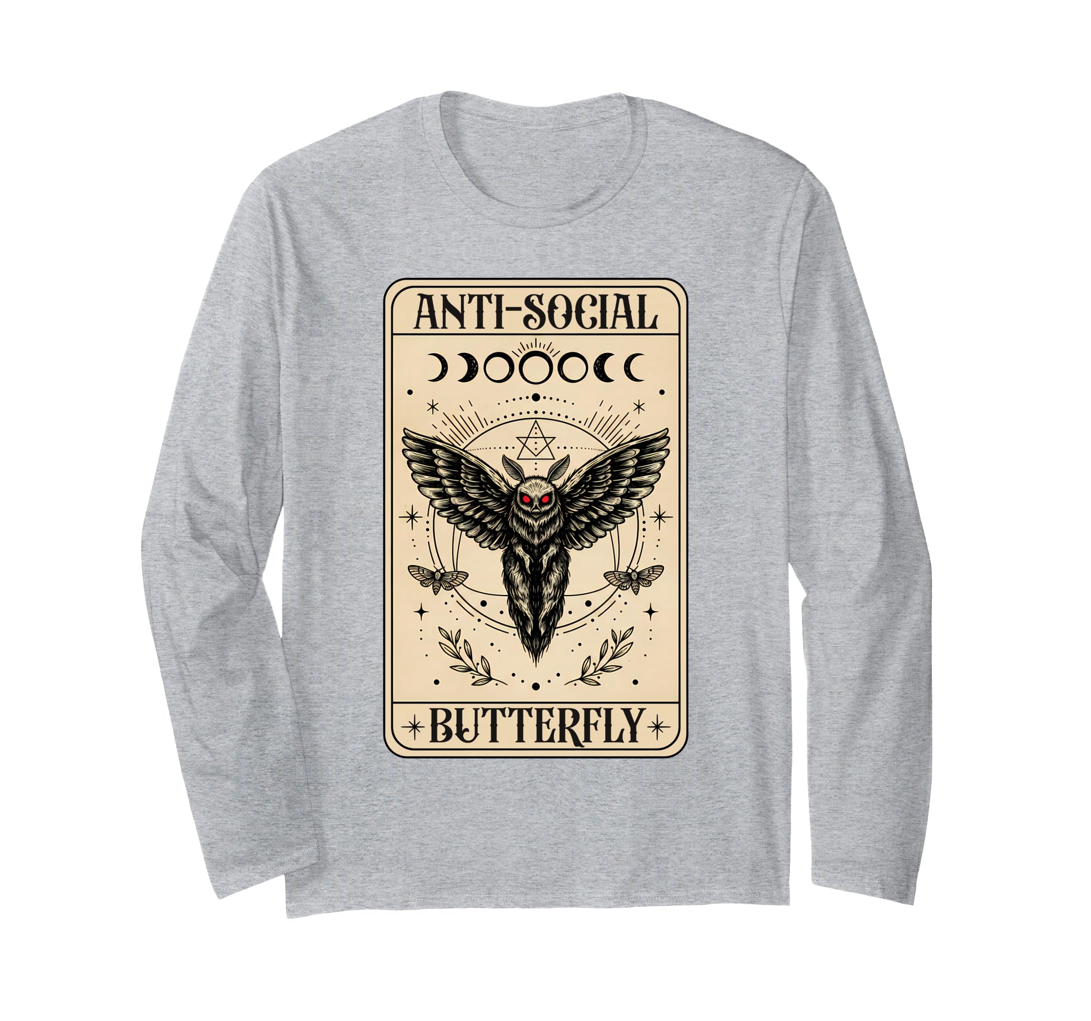 Mothman Anti Social Funny Butterfly T-Shirt - Graphic Print Men Women - T-Shirt, Sweatshirt, Hoodie