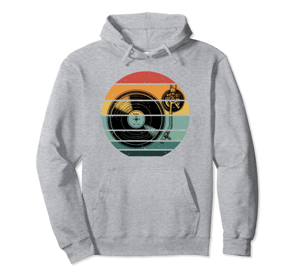 Turntable Sun Vinyl Records Music Lp Dj Hoodie - Streetwear Style Unisex - T-Shirt, Sweatshirt, Hoodie