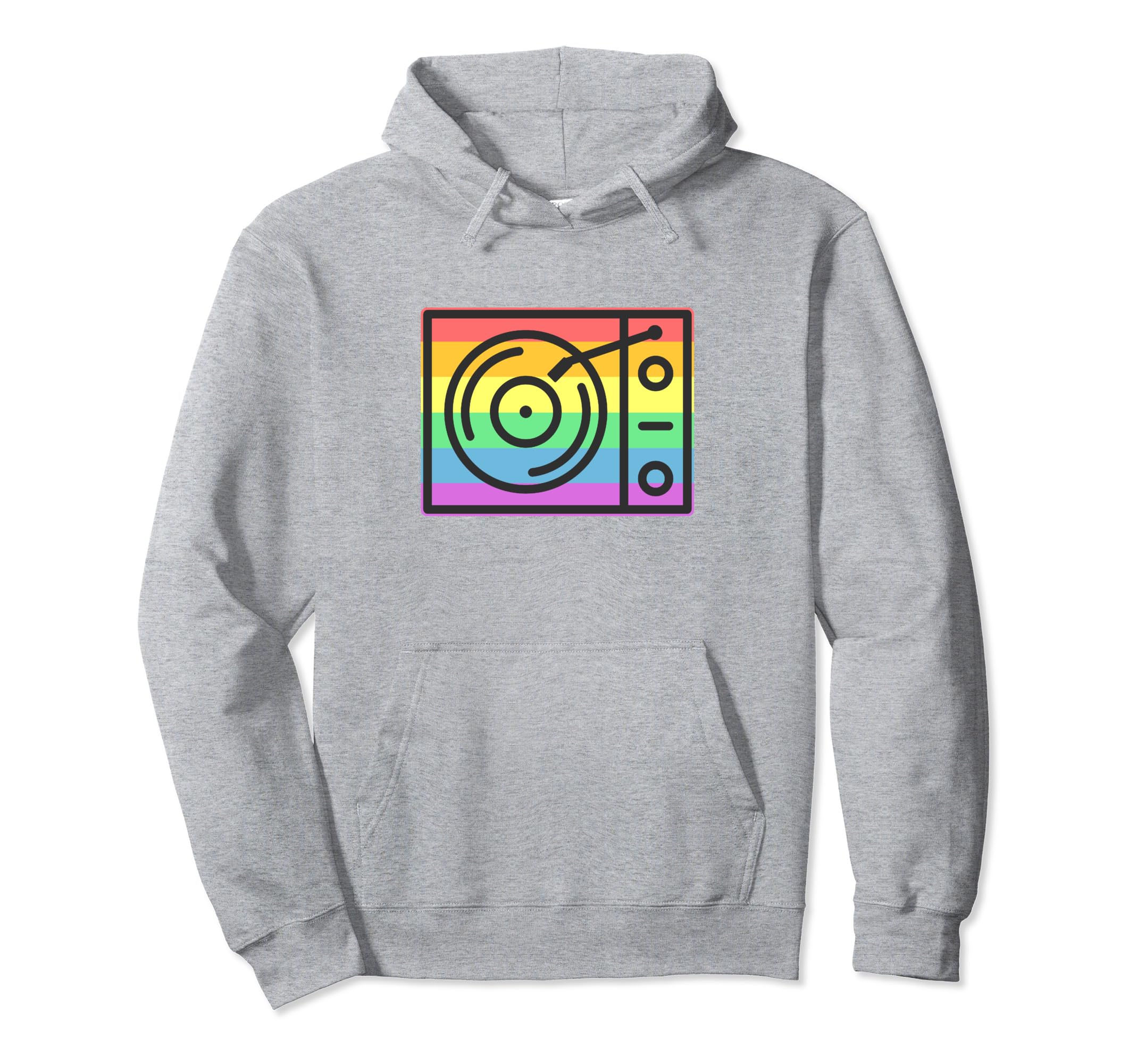 Music Record Player Vinyl Pickup Hoodie - Novelty Apparel for Adults - T-Shirt, Sweatshirt, Hoodie
