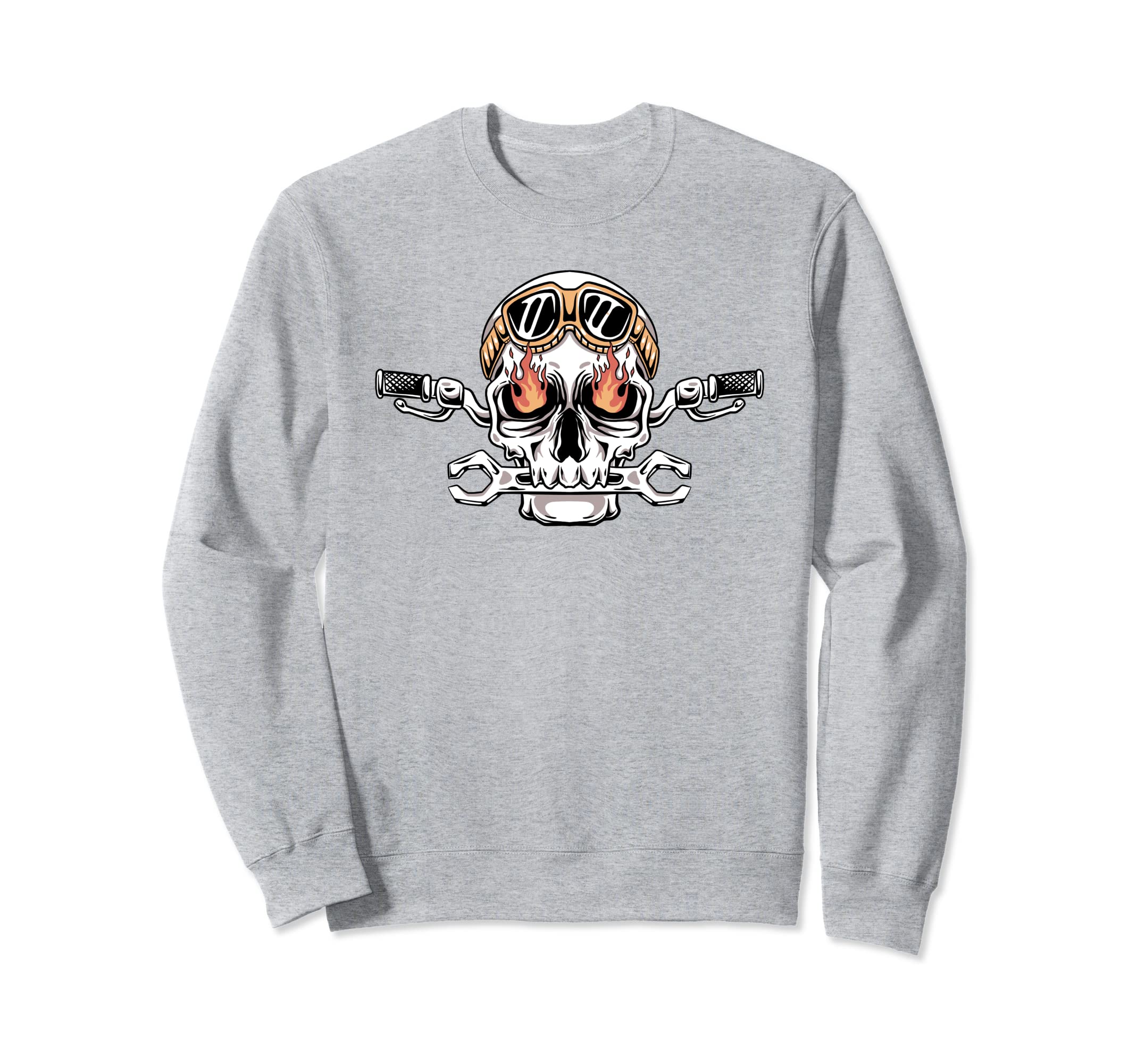 Motorcycle Skull Themed Biker And Sweatshirt - Streetwear Style Men Women - T-Shirt, Sweatshirt, Hoodie