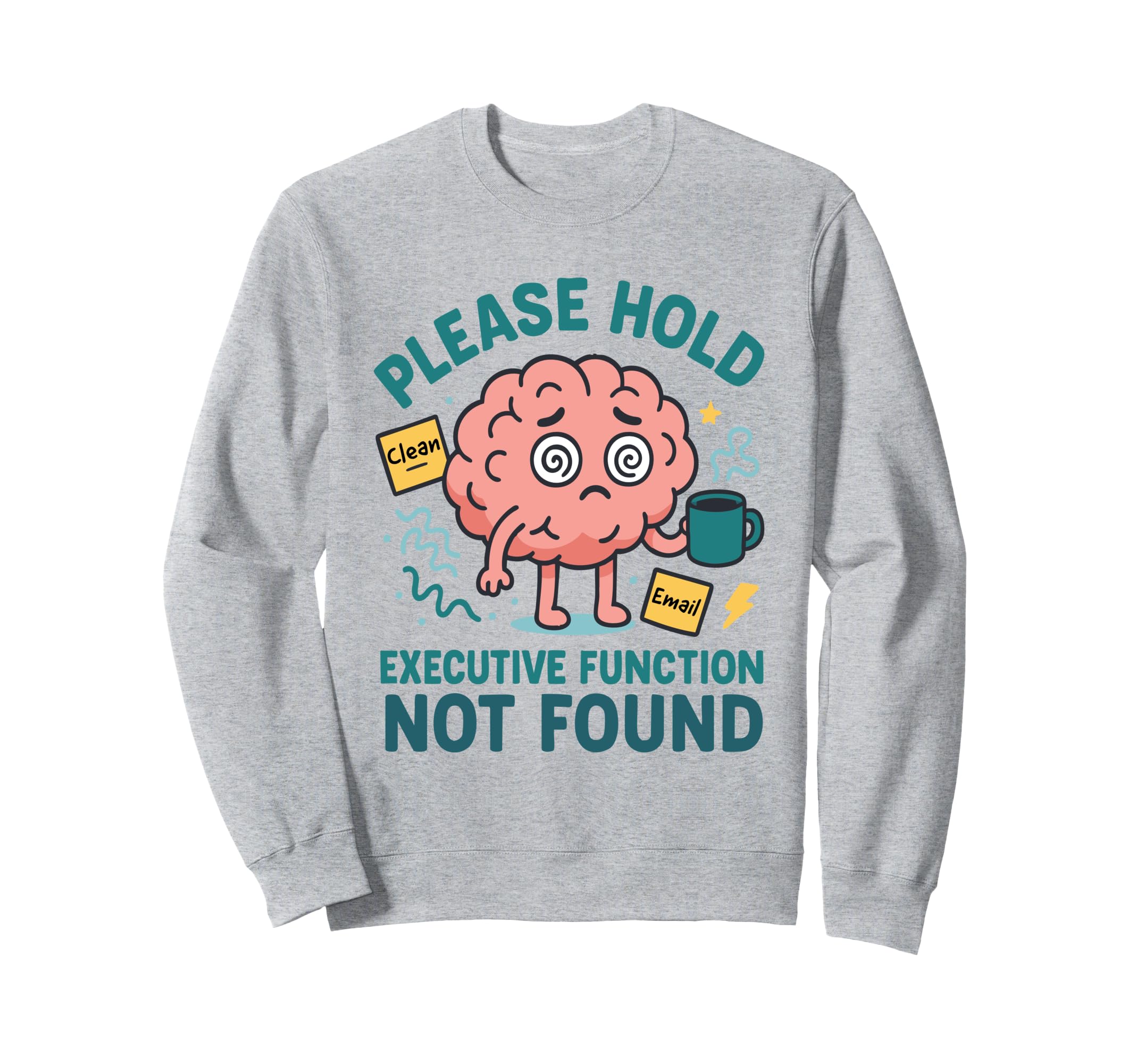Neurodiverse Brain Executive Sweatshirt - Unique Graphic Men Women - T-Shirt, Sweatshirt, Hoodie