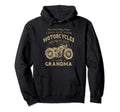 Motorcycle Grandma Funny Biker Granny Hoodie - Unique Graphic Men Women - T-Shirt, Sweatshirt, Hoodie