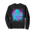 Synthwave American Bison Animal Sweatshirt - Unique Graphic Men Women - T-Shirt, Sweatshirt, Hoodie