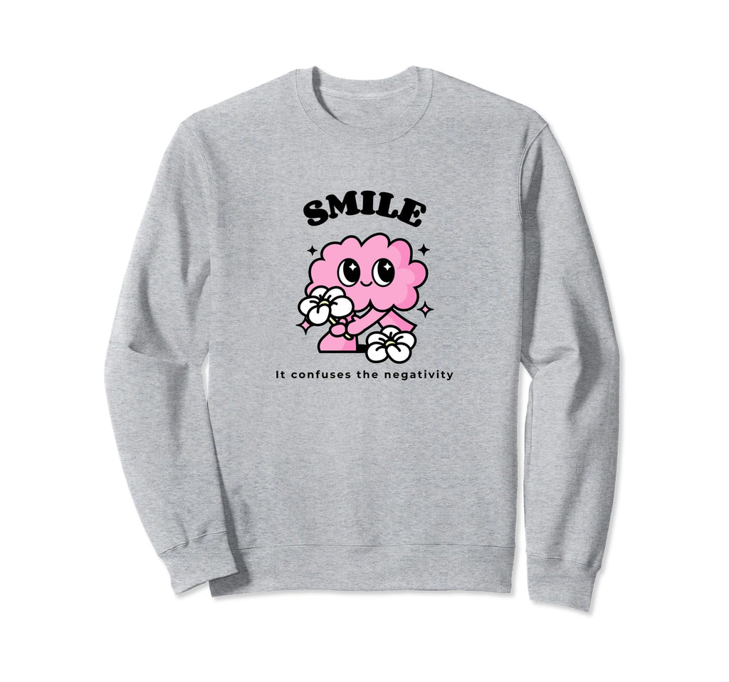 Mental Health Smile Sweatshirt - Graphic Print for Adults - T-Shirt, Sweatshirt, Hoodie