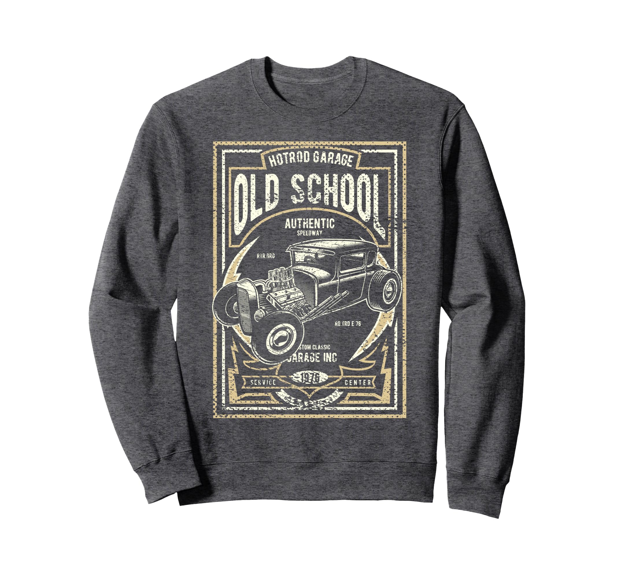 Old School Hot Rod Car Sweatshirt - Casual Everyday Wear for Adults - T-Shirt, Sweatshirt, Hoodie