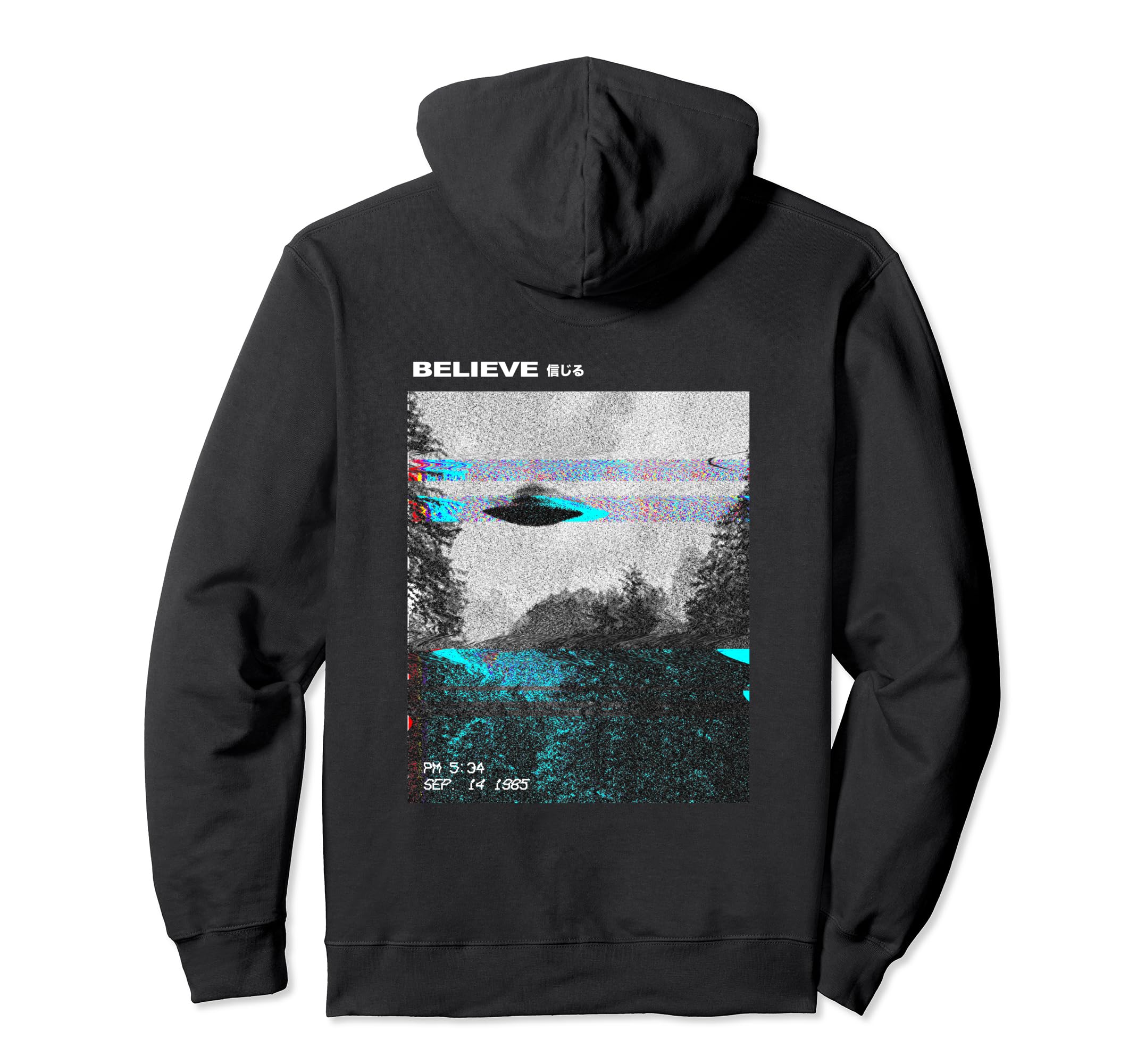 Ufo Vaporwave Aesthetic Japanese 80S Hoodie - Novelty Apparel for Adults - T-Shirt, Sweatshirt, Hoodie