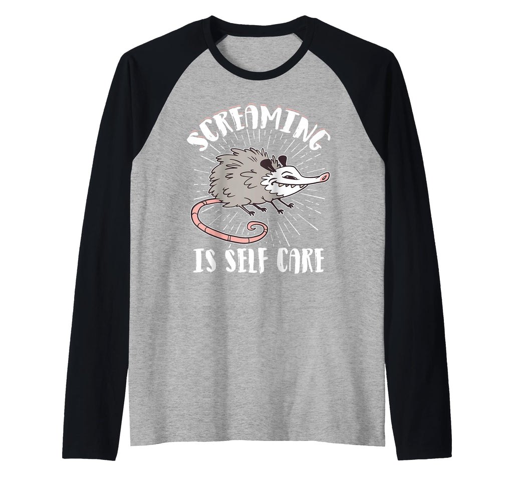 Opossum Therapeutic Screaming Stress Relief T-Shirt - Unique Graphic Unisex - T-Shirt, Sweatshirt, Hoodie