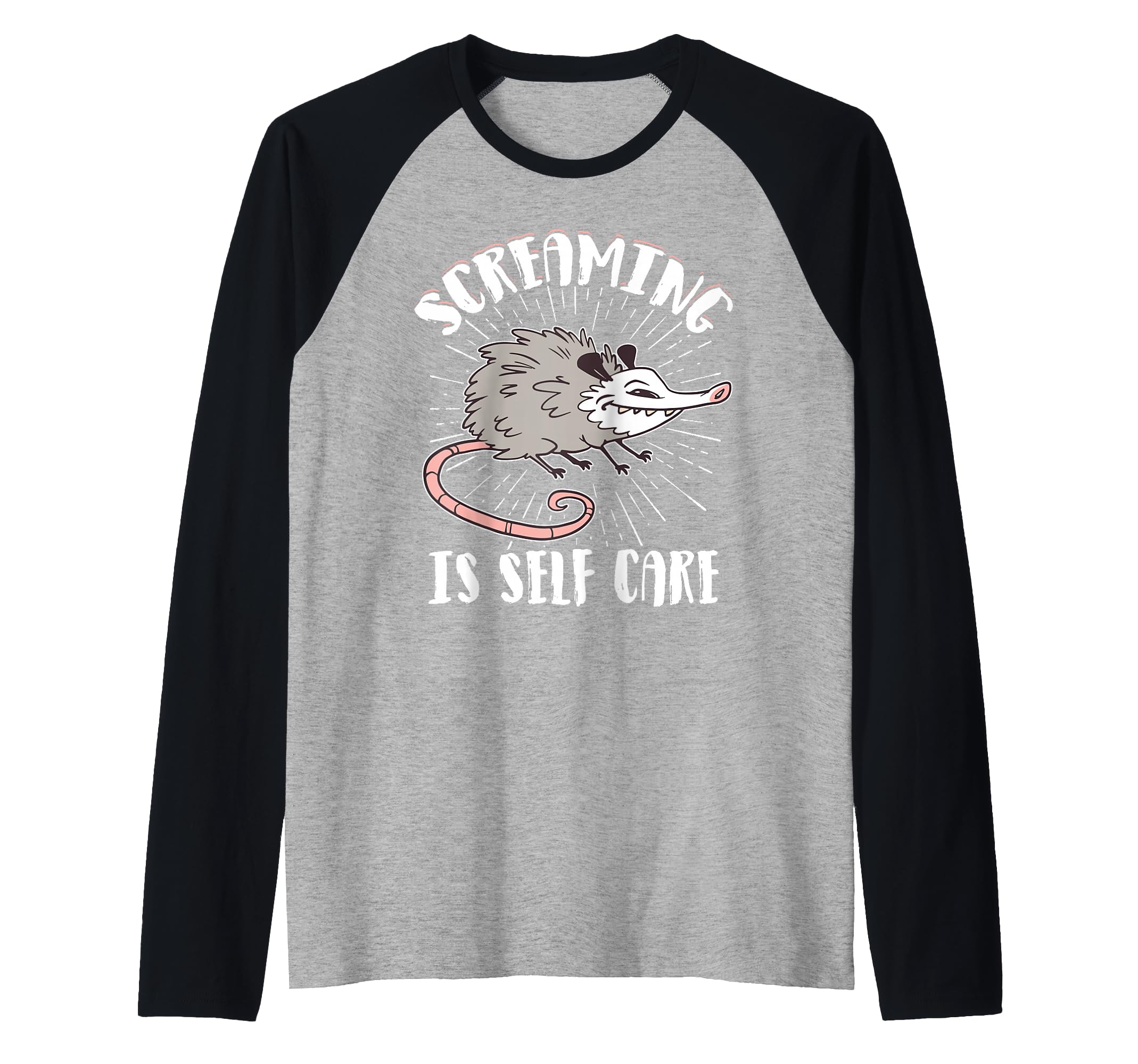 Opossum Therapeutic Screaming Stress Relief T-Shirt - Unique Graphic Unisex - T-Shirt, Sweatshirt, Hoodie
