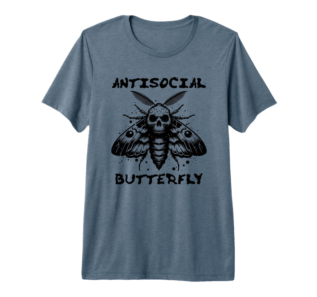 Antisocial Butterfly Funny Death T-Shirt - Fun Novelty Design Men Women - T-Shirt, Sweatshirt, Hoodie