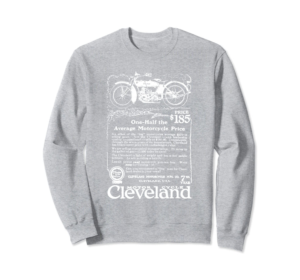 Defunct 1905 Cleveland Motorcycle Co Sweatshirt - Unique Graphic for Adults - T-Shirt, Sweatshirt, Hoodie