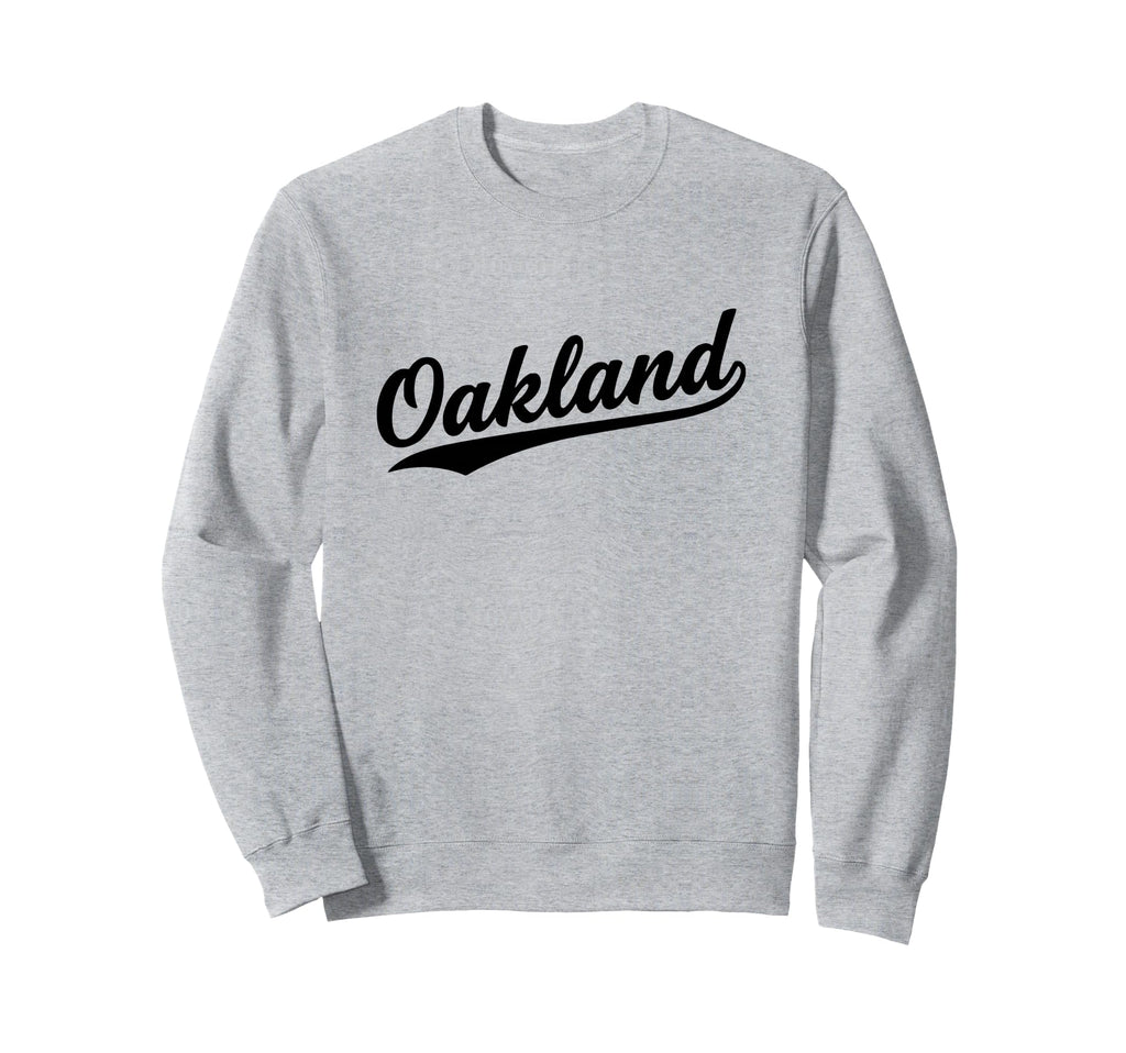 Oakland California Script 1970S Black Sweatshirt - Unique Graphic Unisex - T-Shirt, Sweatshirt, Hoodie