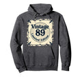89 Birthday Gift Nostalgia Hoodie - Casual Everyday Wear for Adults - T-Shirt, Sweatshirt, Hoodie